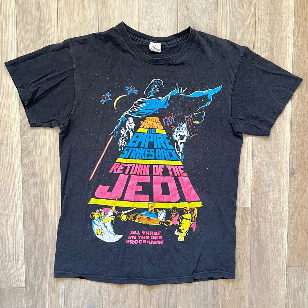 Star Wars “Empire Strikes Back Return of the Jedi” Vintage Film T-Shirt